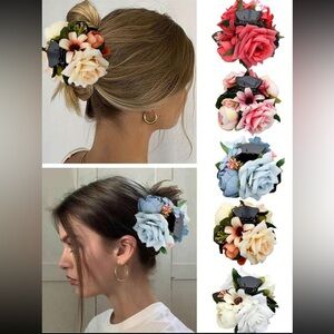 150.  Rose Flower Hair Clip